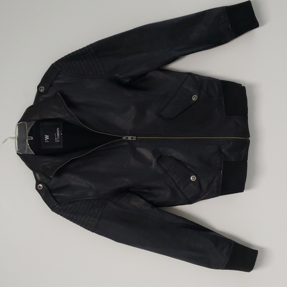 Peter Werth Leather Bomber Jacket 